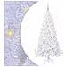 Albero di Natale artificiale Bianco 180 cm PVC e Acciaio - Foto miniatura 1