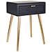 Tavolo In Legno Grigio Scuro 47x39x67h - Foto miniatura 1