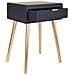 Tavolo In Legno Grigio Scuro 47x39x67h - Foto miniatura 4