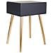 Tavolo In Legno Grigio Scuro 47x39x67h - Foto miniatura 5