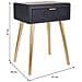 Tavolo In Legno Grigio Scuro 47x39x67h - Foto miniatura 8