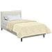 Duvet Estivo Crema 155 x 200 cm Microfibra e Fleece Teddy - Foto miniatura 3