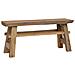 panchina Naturale 100 x 29 x 43,5 cm Legno di teak solido - Foto miniatura 1