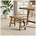 panchina Naturale 100 x 29 x 43,5 cm Legno di teak solido - Foto miniatura 3