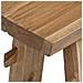 panchina Naturale 100 x 29 x 43,5 cm Legno di teak solido - Foto miniatura 7