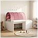 Letto con Tunnel 4 pcs Bianco e Rosa Legno ingegnerizzato - Foto miniatura 2