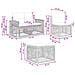 Set Divano da Giardino 9 pcs Nero e Bianco Crema polyrattan - Foto miniatura 7