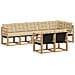 Set di divani da esterno con cuscino 8 pcs Bianco e Beige - Foto miniatura 1
