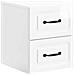 Mobiletto da notte a muro 2 pcs Bianco Lucido 34,5 x 33 x 40 cm - Foto miniatura 3