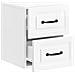 Mobiletto da notte a muro 2 pcs Bianco Lucido 34,5 x 33 x 40 cm - Foto miniatura 4