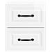 Mobiletto da notte a muro 2 pcs Bianco Lucido 34,5 x 33 x 40 cm - Foto miniatura 5