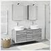 Set di mobili per il bagno 5 pcs Sonoma grigio - Foto miniatura 4