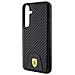 Ferrari Carbon Custodia Rigida Per Samsung Galaxy S24+ - Nera - Foto miniatura 2