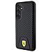 Ferrari Carbon Custodia Rigida Per Samsung Galaxy S24+ - Nera - Foto miniatura 3