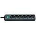 Multipresa Eco-Line con interruttore Con 6 prese italiane 10/16A + schuko Colore nero Cavo 1 4m di tipo H05VV-F 3G1 0 - Foto miniatura 2
