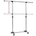 Porta Abiti Regolabile In Acciaio 165x44x150 Cm Argento - Foto miniatura 2