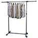 Porta Abiti Regolabile In Acciaio 165x44x150 Cm Argento - Foto miniatura 5