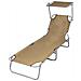 Lettino Prendisole Pieghevole con Baldacchino in Acciaio Talpa - Foto miniatura 1