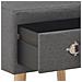 Comodino Grigio Scuro 40x35x40 Cm In Tessuto - Foto miniatura 6