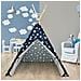 Tenda Tipi Per Bambini Da Gioco Cameretta Giocattolo Interno Esterno Tende Blu - Foto miniatura 1