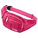 Packs Marsupi E Fanny Per Running Escursionismo Del Sacchetto Della Vita Allaperto Sport Escursionismo Waistpack Per Donne Degli Uomini (rose Red) - Foto miniatura 1