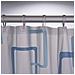Tenda da Doccia Retro 180x200 cm Blu - Foto miniatura 2