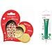 Kit Biscotti Con Cuore In Rilievo + Penna Al Cioccolato Verde - Foto miniatura 1