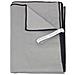 Telo Mare Spiaggia Piscina In Microfibra Tinta Unita Con Bordo Modello Fit Colore Grigio - Foto miniatura 5
