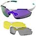 Sunup Set Di Occhiali Da Sole Sportivi Magnet Matt White / Full Revo Purple - Foto miniatura 1