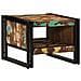 Tavolino Salotto Multicolore 50x50x38cm Legno Massello Recupero - Foto miniatura 1