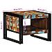 Tavolino Salotto Multicolore 50x50x38cm Legno Massello Recupero - Foto miniatura 6