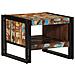 Tavolino Salotto Multicolore 50x50x38cm Legno Massello Recupero - Foto miniatura 7