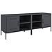 Mobili Tv 2pz Antracite 68x39x50,5 Cm In Acciaio - Foto miniatura 2