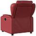 Poltrona Massaggiante Reclinabile Rosso Vino in Similpelle - Foto miniatura 5