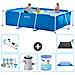Piscina Fuori Terra - Rettangolo - 300x200x75 Cm - Blu - Include Accessori Coordinati A211 - Foto miniatura 1