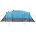 Tenda da Campeggio a Tunnel per 4 Persone Blu Impermeabile - Foto miniatura 7