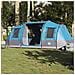 Tenda da Campeggio a Tunnel per 4 Persone Blu Impermeabile - Foto miniatura 2