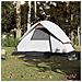 Tenda Campeggio a Cupola 3 Persone Bianca Tessuto Impermeabile - Foto miniatura 3