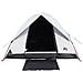 Tenda Campeggio a Cupola 3 Persone Bianca Tessuto Impermeabile - Foto miniatura 5