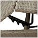 Lettino Prendisole con Cuscino Grigio Chiaro in Polyrattan - Foto miniatura 8