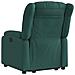 Poltrona Alzapersona Reclinabile Elettrica Verde Scuro Tessuto - Foto miniatura 4