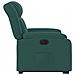 Poltrona Alzapersona Reclinabile Elettrica Verde Scuro Tessuto - Foto miniatura 9