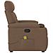 Poltrona Massaggiante Reclinabile Marrone in Tessuto - Foto miniatura 4