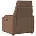 Poltrona Massaggiante Reclinabile Marrone in Tessuto - Foto miniatura 5