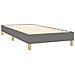 Giroletto a Molle con Materasso Grigio Scuro 90x200 cm Tessuto - Foto miniatura 4