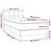 Giroletto a Molle con Materasso Grigio Scuro 90x200 cm Tessuto - Foto miniatura 7