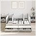 Struttura Letto con Contenitore Grigio Cemento 150x200 cm - Foto miniatura 4