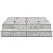 Struttura Letto con Contenitore Grigio Cemento 150x200 cm - Foto miniatura 8