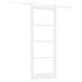 "Porta Scorrevole  con Set Hardware ""ORKDAL"" Bianca Legno Massiccio e Vetro, Porta Interna  con Vetro ""ORKDAL"" Bianca 83x211x4 cm" - Foto miniatura 6