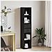 Mobile Libreria Modulare Nero Rovere 36x30x171 cm Legno Ingenerizzato - Foto miniatura 2